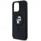  Чохол Karl Lagerfeld Silicone Karl  Choupette Ring для iPhone 15|14|13 Black with MagSafe (KLHMP15SSCMKCRHK)